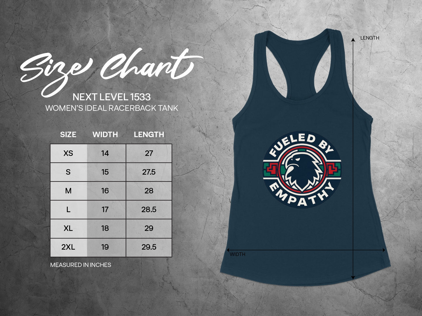 Fueled By Empathy Women's Ideal Racerback Tank