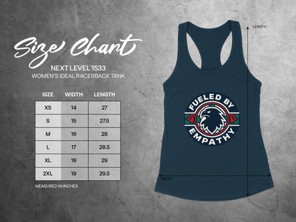 Fueled By Empathy Women's Ideal Racerback Tank