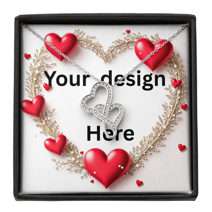 Custom Valentine's Day Necklace + Personalized Card Set | Gift for Girlfriend Wife Anniversary Birthday