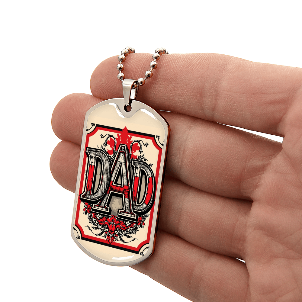 Father tag retirement gift personalized custom necklace fine jewelry
