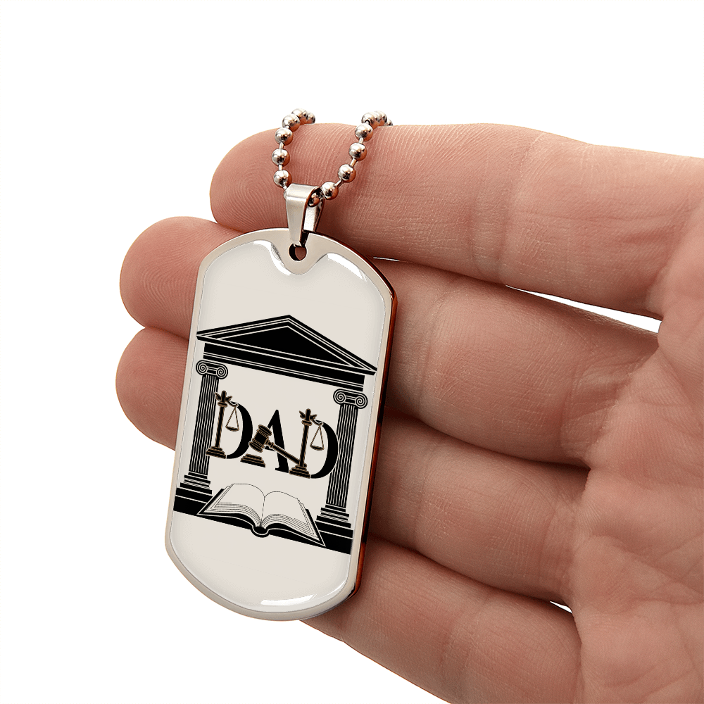 Father gift retirement personalized custom necklace fine jewelry