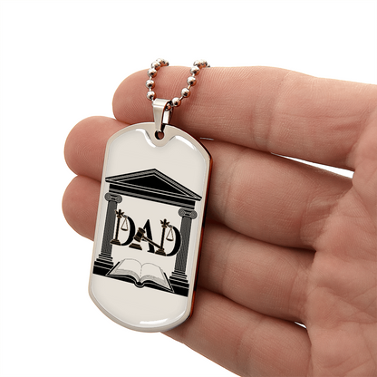 Father gift retirement personalized custom necklace fine jewelry