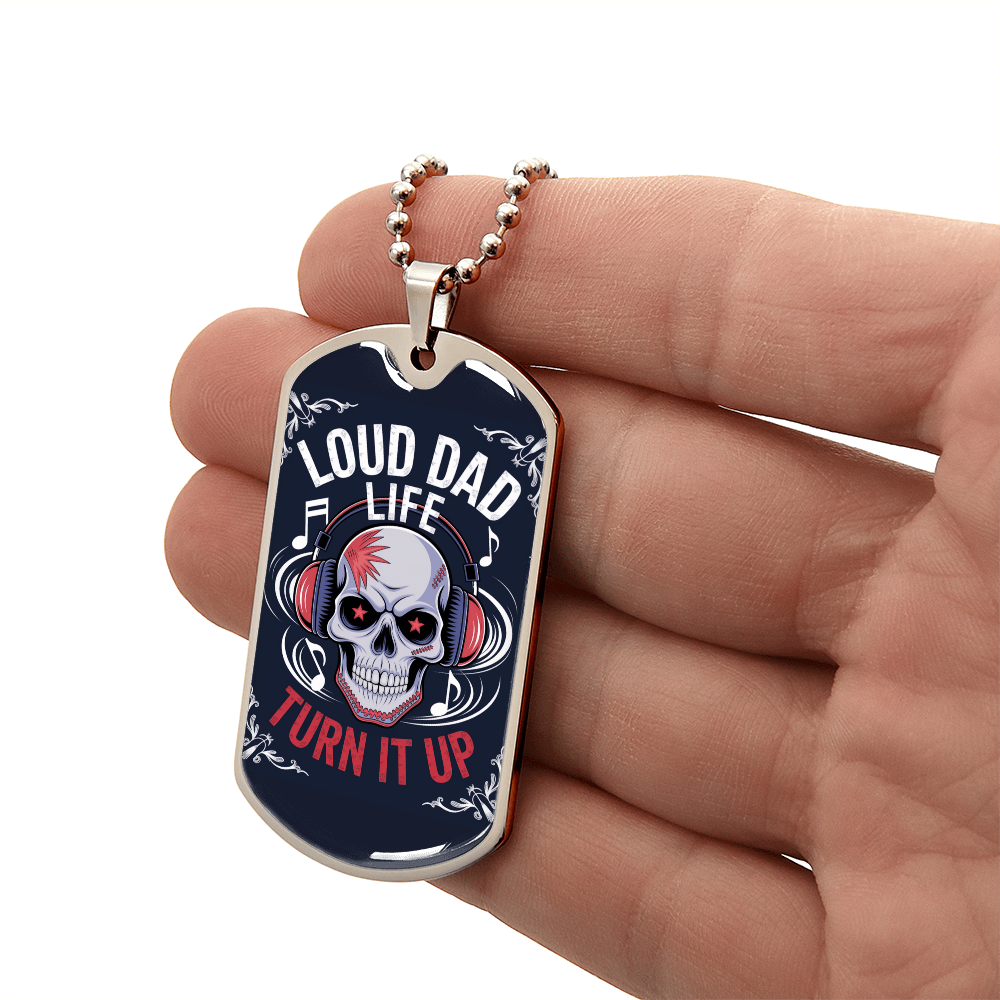 Father gift retirement custom tag necklace fine jewelry