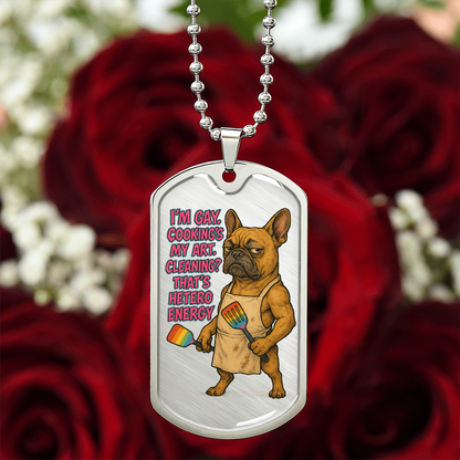 Pride Necklace Custom Name| Dog Tag Chain | Custom Dog Tag