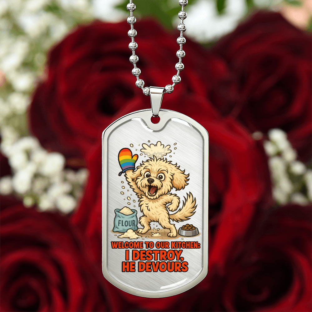 Pride Necklace Custom Name| Dog Tag Chain | Custom Dog Tag