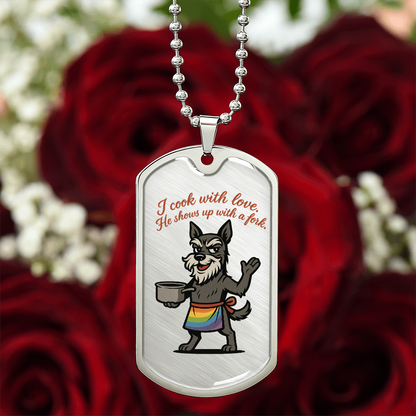 Pride Necklace Custom Name| Dog Tag Chain | Custom Dog Tag