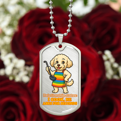 Pride Necklace Custom Name| Dog Tag Chain | Custom Dog Tag