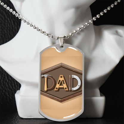 Father gift retirement personalized custom necklace fine jewelry
