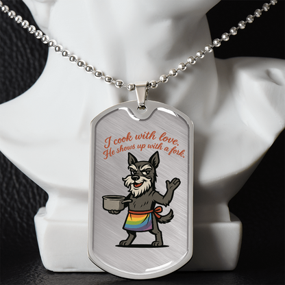 Pride Necklace Custom Name| Dog Tag Chain | Custom Dog Tag