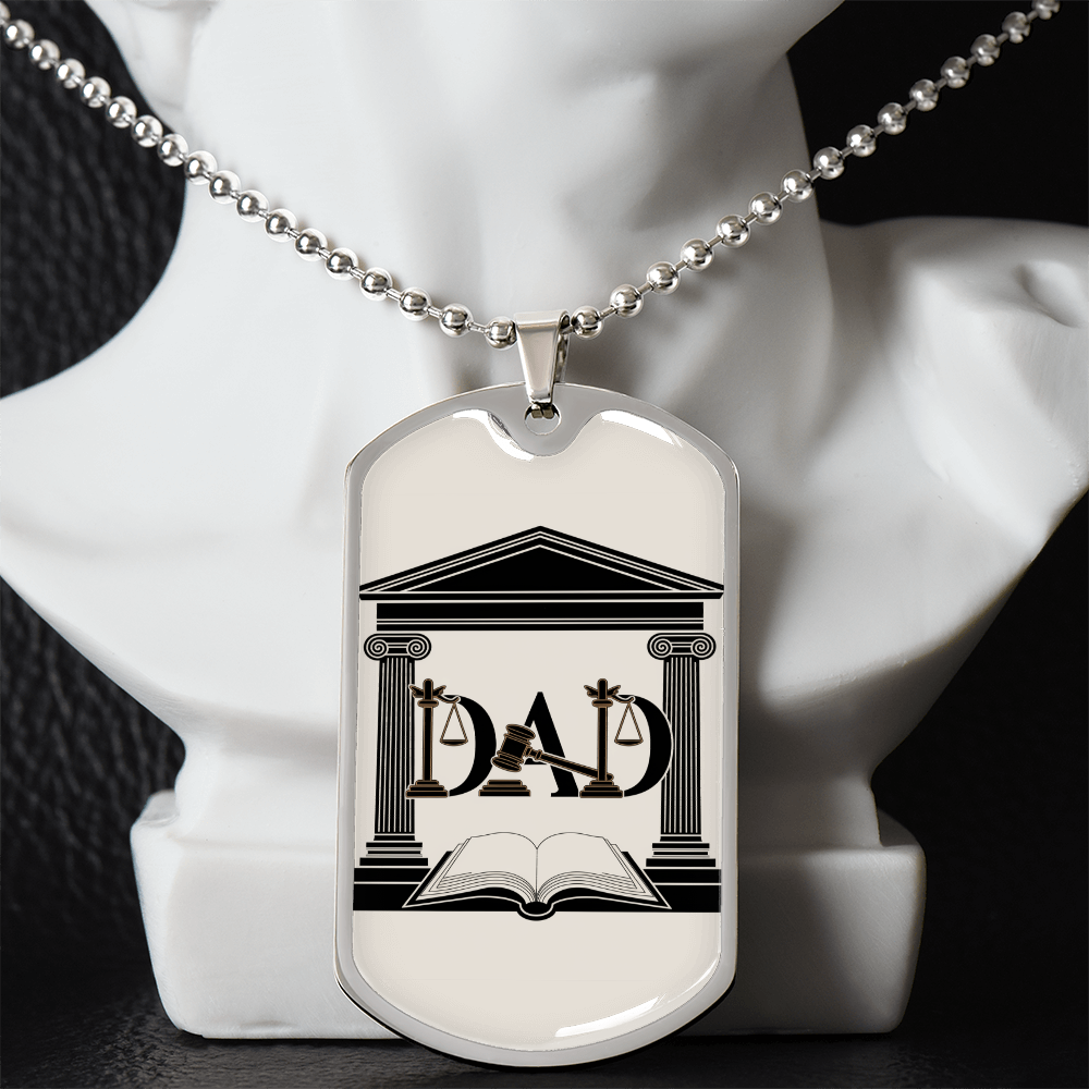 Father gift retirement personalized custom necklace fine jewelry