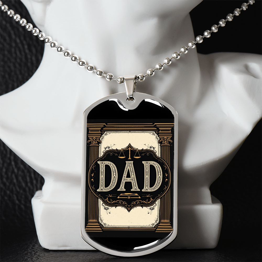 Father's Day Gift Custom Name Necklace| retirement personalized tag custom fine jewelry