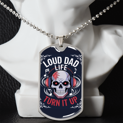 Father gift retirement custom tag necklace fine jewelry