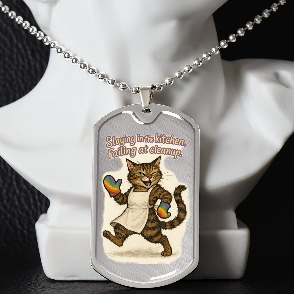 Pride Necklace Custom Name| Dog Tag Chain | Custom Dog Tag