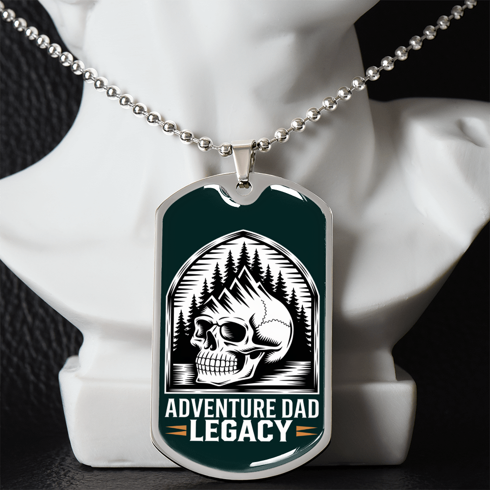 Father gift retirement personalized custom necklace tag