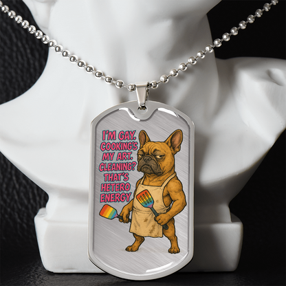 Pride Necklace Custom Name| Dog Tag Chain | Custom Dog Tag