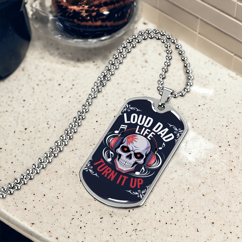 Father gift retirement custom tag necklace fine jewelry