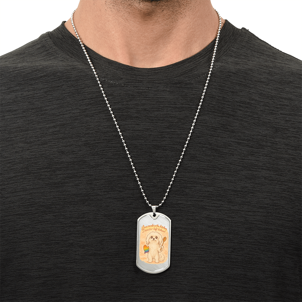 Pride Necklace Custom Name| Dog Tag Chain | Custom Dog Tag