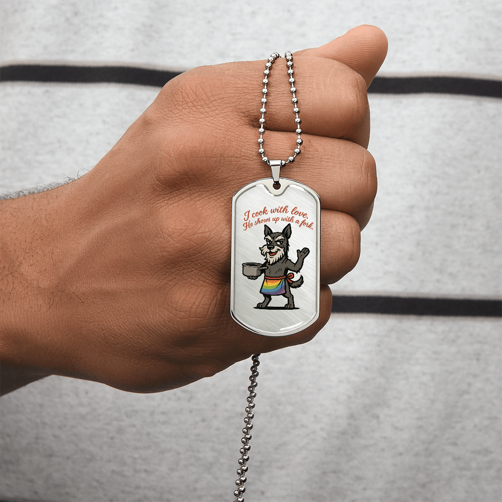 Pride Necklace Custom Name| Dog Tag Chain | Custom Dog Tag