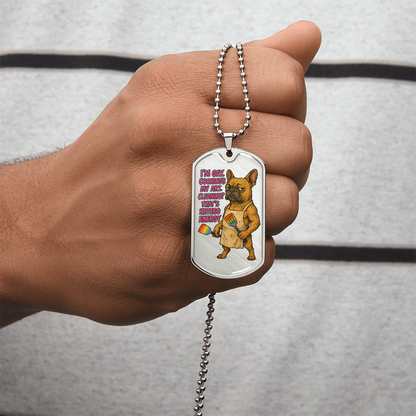 Pride Necklace Custom Name| Dog Tag Chain | Custom Dog Tag