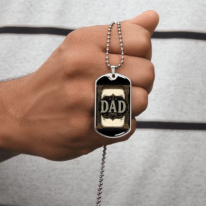 Father's Day Gift Custom Name Necklace| retirement personalized tag custom fine jewelry