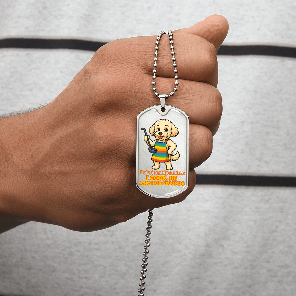 Pride Necklace Custom Name| Dog Tag Chain | Custom Dog Tag