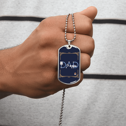 Father gift retirement personalized custom tag