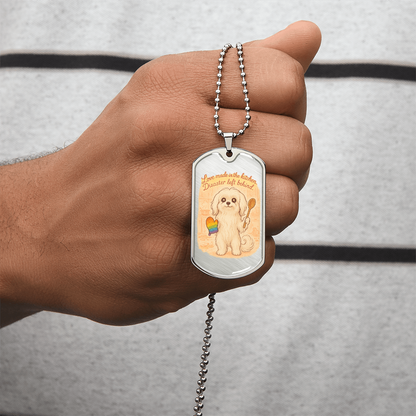 Pride Necklace Custom Name| Dog Tag Chain | Custom Dog Tag
