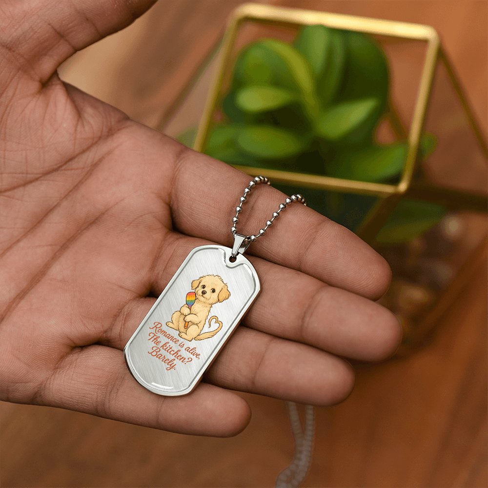 Pride Necklace Custom Name| Dog Tag Chain | Custom Dog Tag