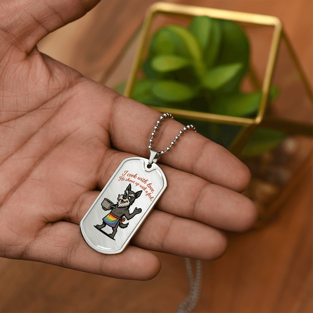 Pride Necklace Custom Name| Dog Tag Chain | Custom Dog Tag