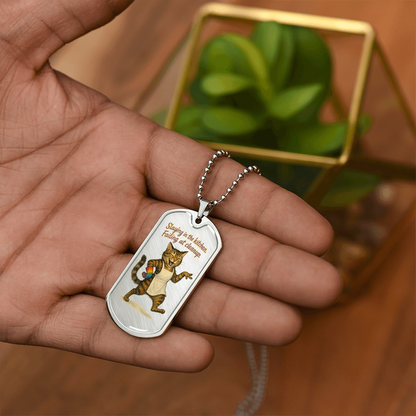 Pride Necklace Custom Name| Dog Tag Chain | Custom Dog Tag