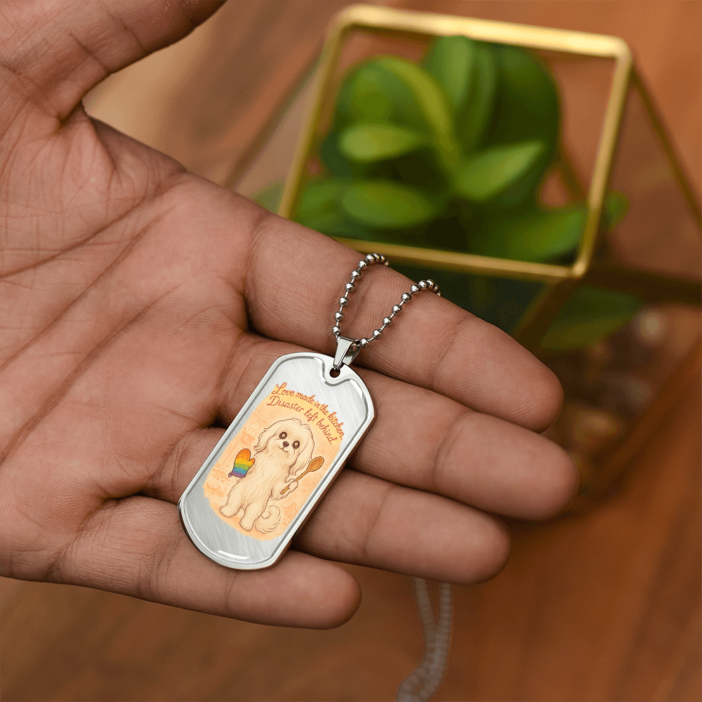 Pride Necklace Custom Name| Dog Tag Chain | Custom Dog Tag