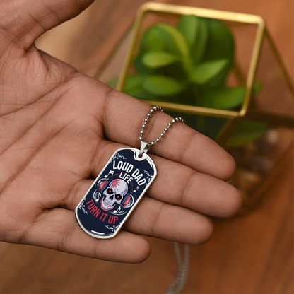 Father gift retirement custom tag necklace fine jewelry