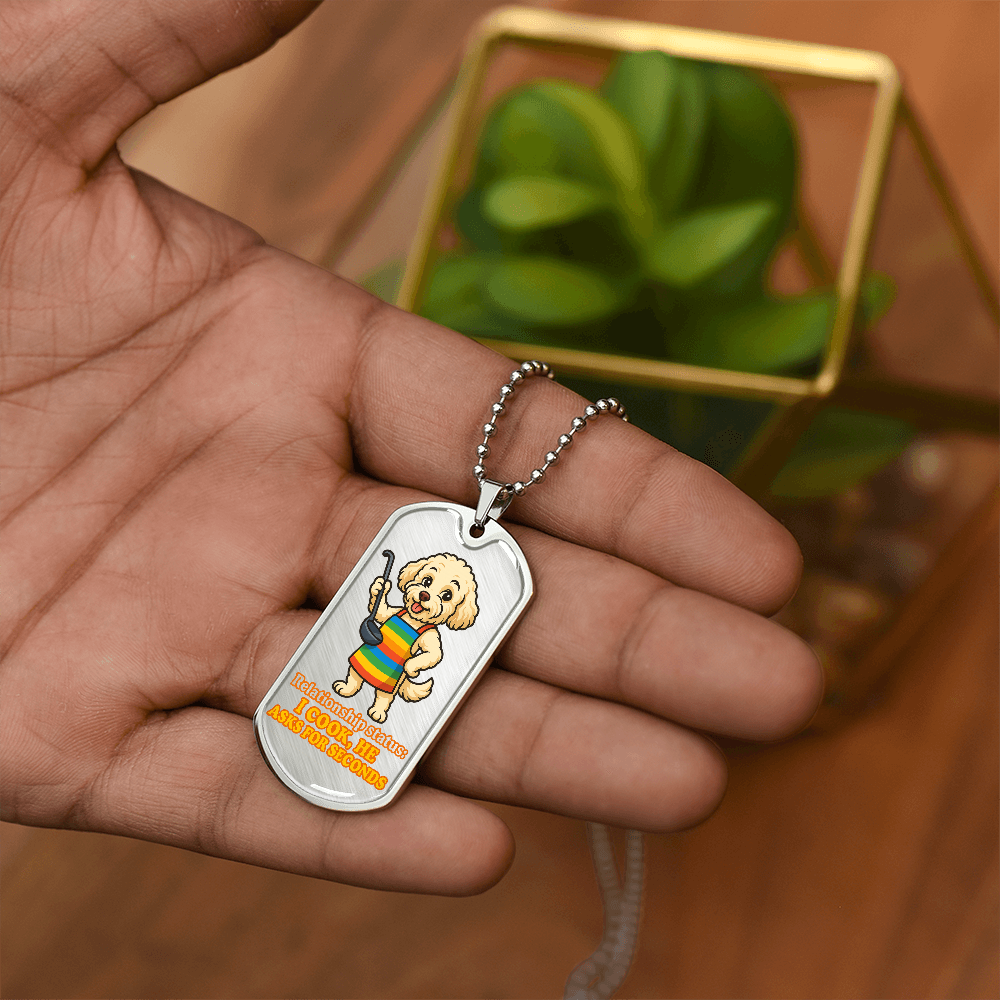 Pride Necklace Custom Name| Dog Tag Chain | Custom Dog Tag