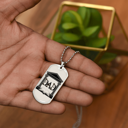 Father gift retirement personalized custom necklace fine jewelry