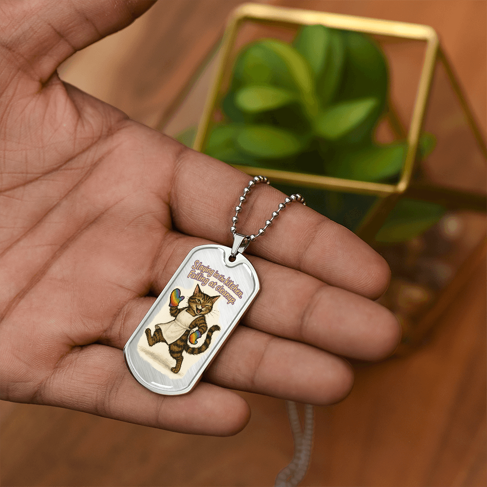 Pride Necklace Custom Name| Dog Tag Chain | Custom Dog Tag