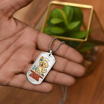 Pride Necklace Custom Name| Dog Tag Chain | Custom Dog Tag