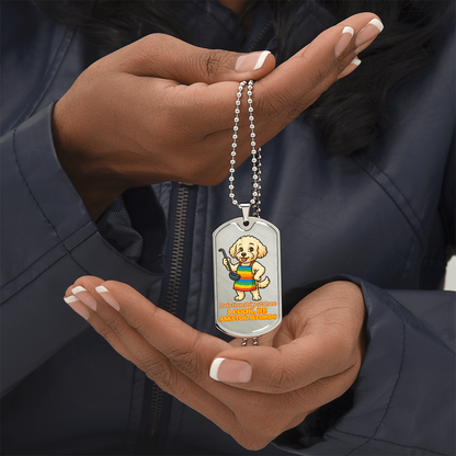Pride Necklace Custom Name| Dog Tag Chain | Custom Dog Tag