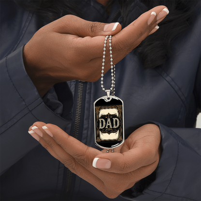 Father's Day Gift Custom Name Necklace| retirement personalized tag custom fine jewelry