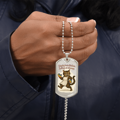 Pride Necklace Custom Name| Dog Tag Chain | Custom Dog Tag