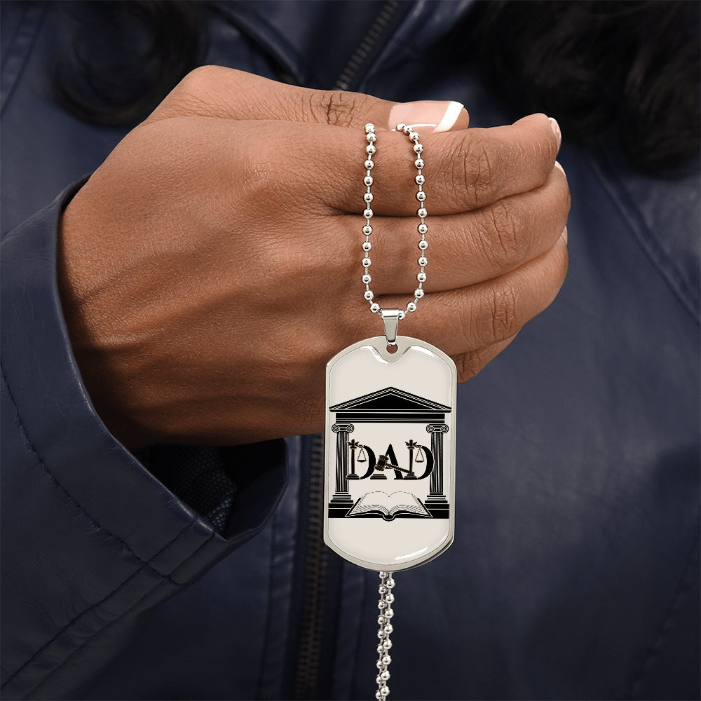 Father gift retirement personalized custom necklace fine jewelry