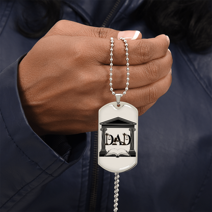 Father gift retirement personalized custom necklace fine jewelry