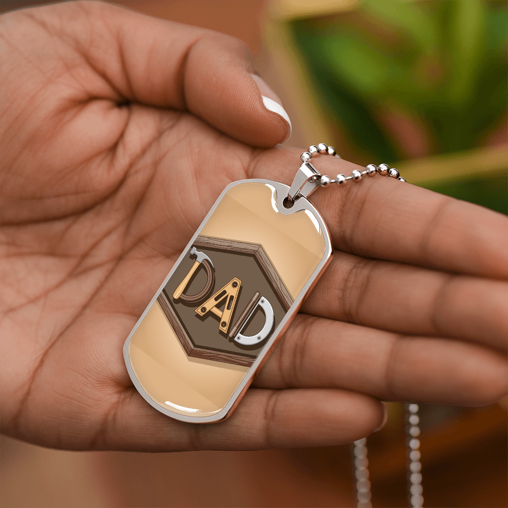 Father gift retirement personalized custom necklace fine jewelry