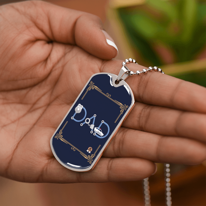 Father gift retirement personalized custom tag