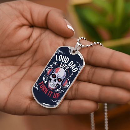Father gift retirement custom tag necklace fine jewelry