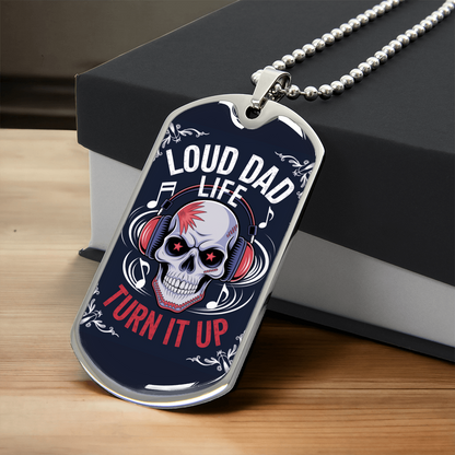 Father gift retirement custom tag necklace fine jewelry