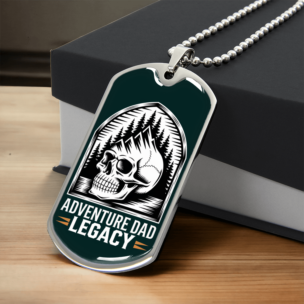 Father gift retirement personalized custom necklace tag