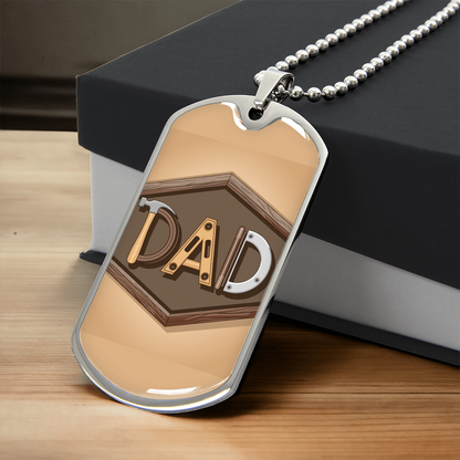 Father gift retirement personalized custom necklace fine jewelry