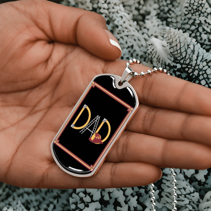 Father gift retirement personalized custom necklace tag fine jewelry