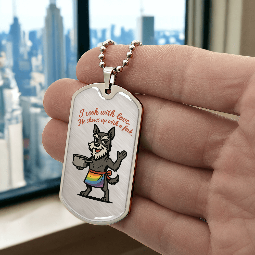 Pride Necklace Custom Name| Dog Tag Chain | Custom Dog Tag