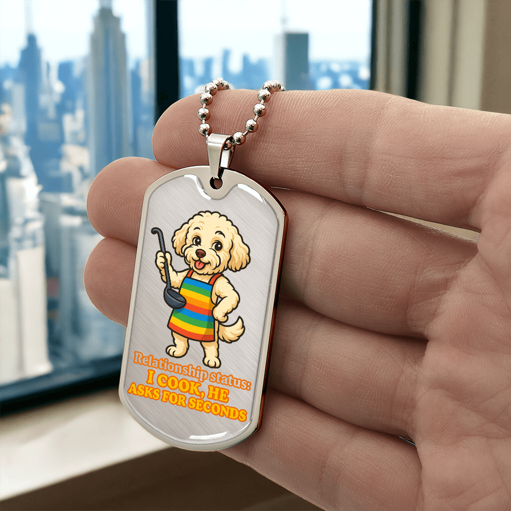 Pride Necklace Custom Name| Dog Tag Chain | Custom Dog Tag